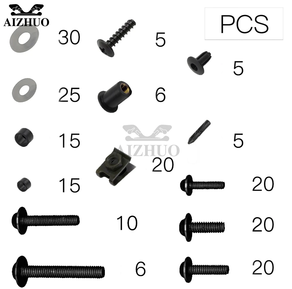 Universal Motorcycle Fairing Bolts Screws Spring Bolt Kit For SUZUKI GSX-S750 GSX-S1000 SV 400 650 DL V-Strom SV650 SV400 | Автомобили и