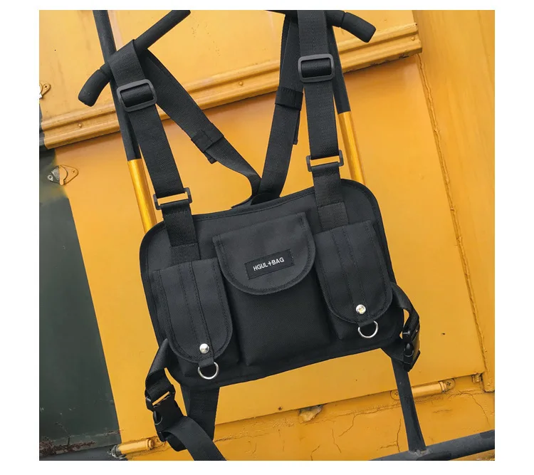 Двухсторонняя поясная сумка в стиле хип-хоп забавная уличная функциональная