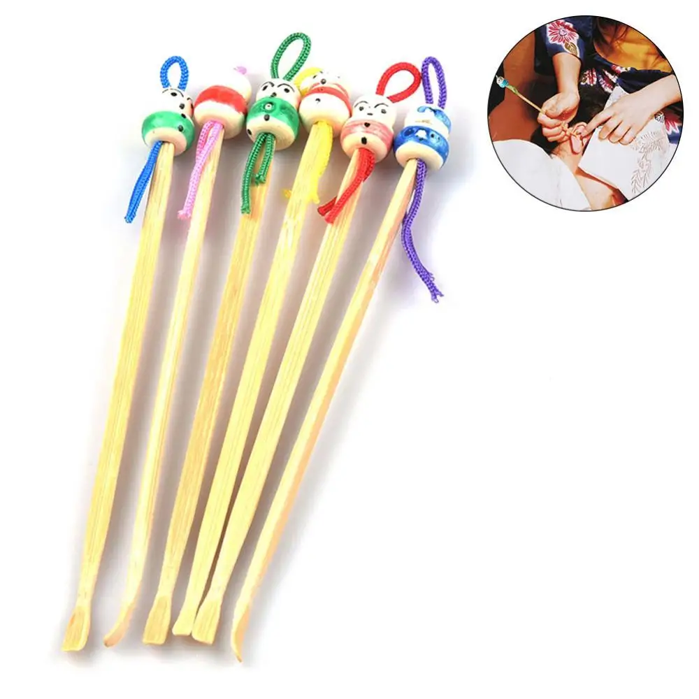 

5/10Pcs Bamboo Cute Doll Earpicks Ear Wax Remover Cleaner Health Care Tools