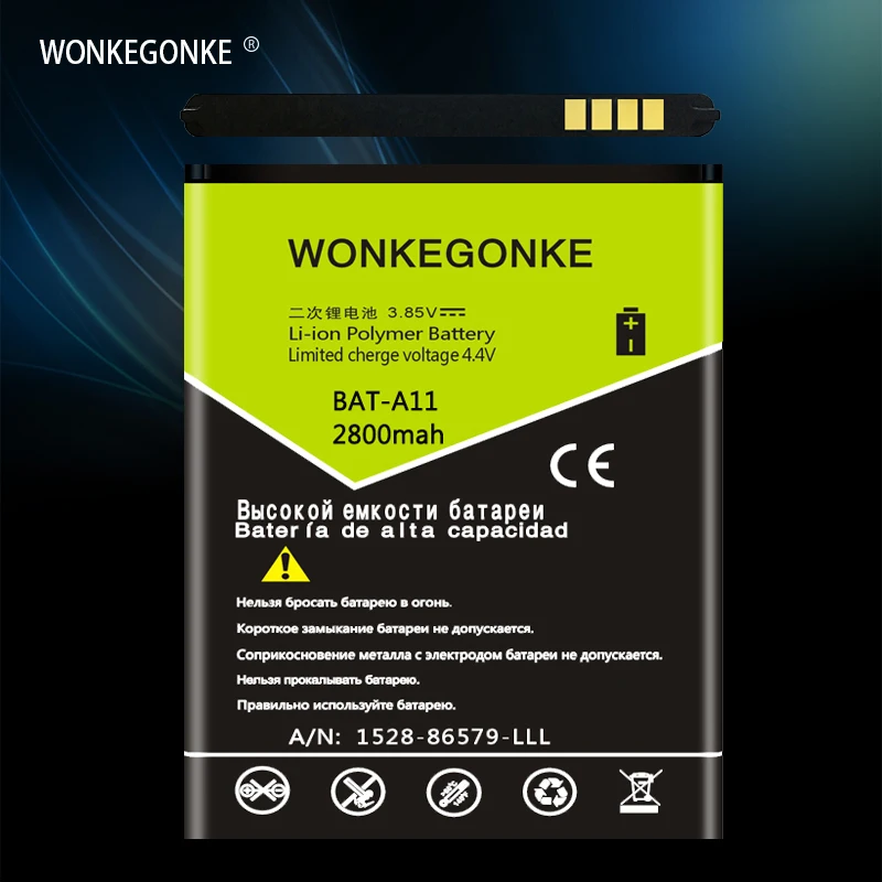 WONKEGONKE BAT A11 батарея для acer Liquid Z410 T01 Z330 литий полимерные батареи|Перезаряжаемые