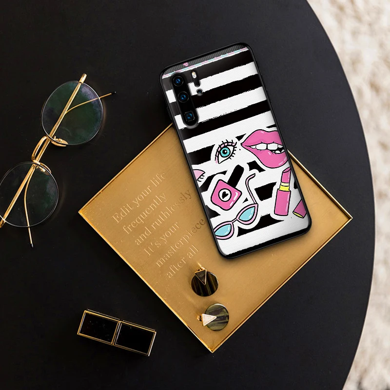 Etui For Huawei Y7 Y9 Prime 2019 Cases Silicon Cover Funda Y 9 Prime2018 Phone Case Sexy Lip | Мобильные телефоны и