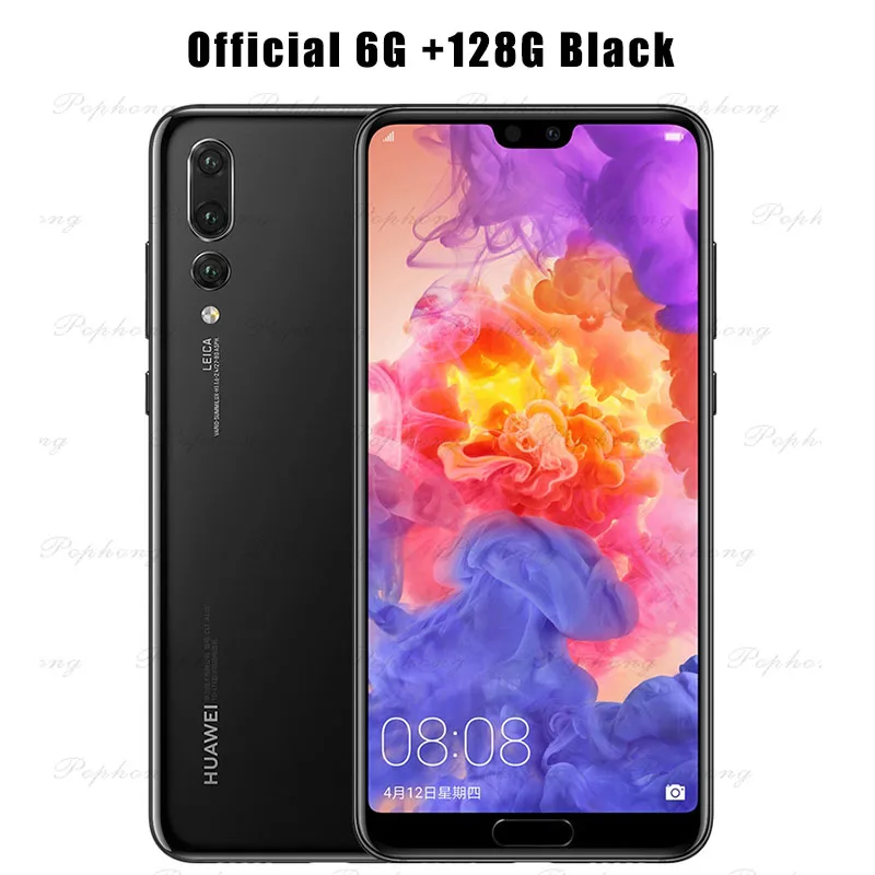 6G 128G Black Смартфон huawei P20 Pro 6,1 дюймов Kirin 970 Octa Core6GB 128GB Android 8,1 разблокировка лица GPU Turbo SuperCharge 4000mAh - Цвет: 6G 128G Black