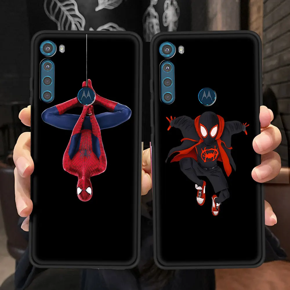 

Marvel Venom Spiderman Case for Motorola Moto G30 G9 Play One Fusion Plus Black Phone Soft Coques G8 Power Lite E6s Cover Funda