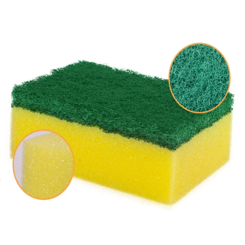 

2Pc Household Dish Wash Cleaning Sponges Colored Sponge Scouring Pads Dish Towels Kitchen Sponges Cleaner Tool 10.5*6.5*3cm NS10