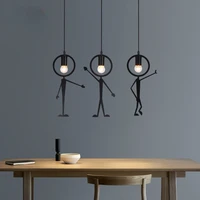 iron man chandelier nordic modern creative chandelier childrens room dining room bedside lamp e27 base chandelier