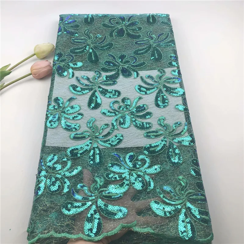 Французская сетка из органзы кружевная ткань высокого качества вышитая тюль с