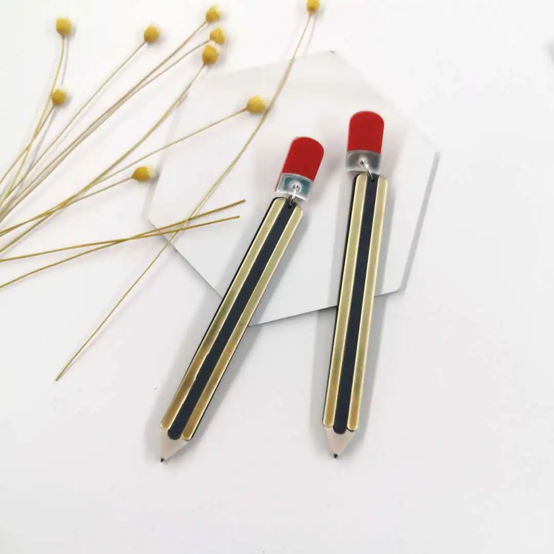 Серьги-гвоздики большого размера акриловые в стиле хип-хоп | Украшения и