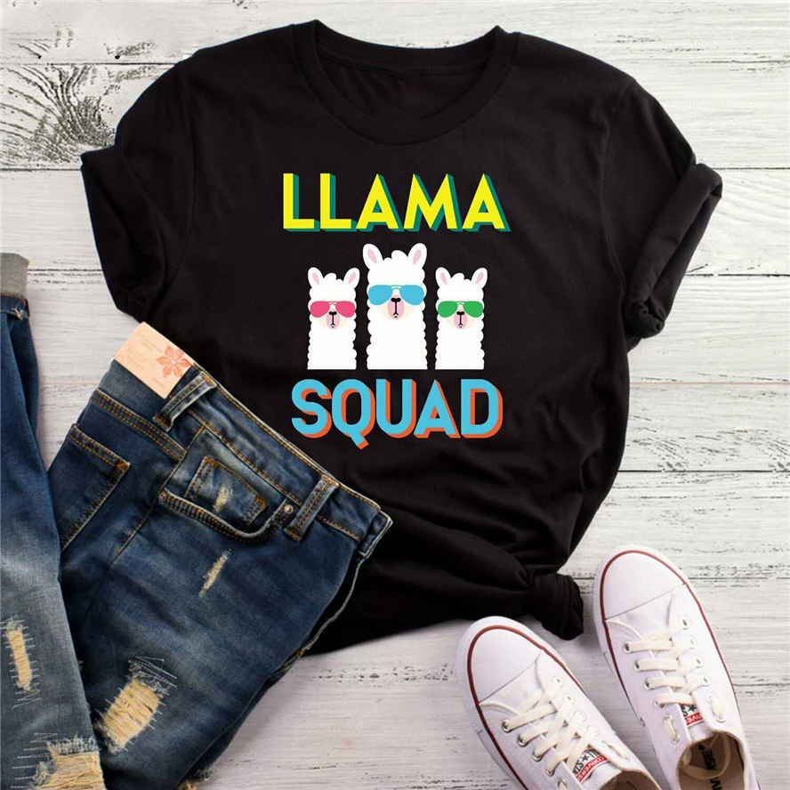 Футболка отряда ламы отряд смешная футболка с ламой подарки для молодежи