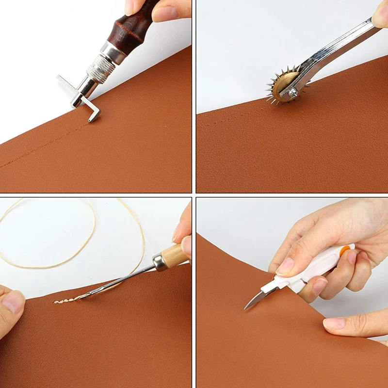 Кожаные швейные инструменты DIY кожаные ручного шитья Набор инструментов