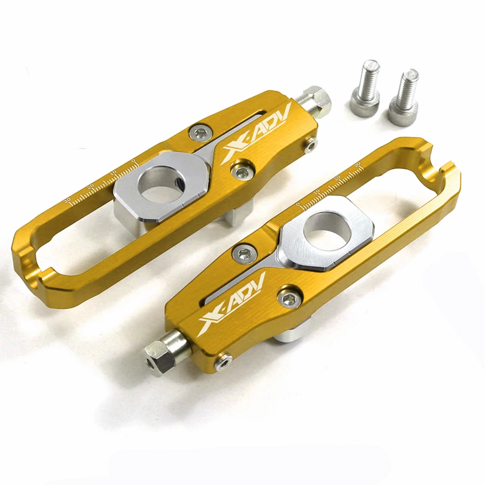 For Honda x adv 750 xadv x-adv 2017- 2018 Chain Adjusters Tensioners CNC Aluminum honda motorcycle chain adjuster | Автомобили и