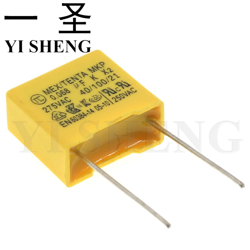 

Конденсатор из полипропиленовой пленки, 275 мкФ, 0,068 к, 10 шт., 683 НФ