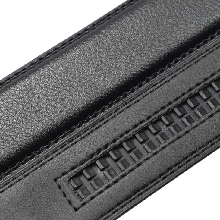 

New Brand Men's Belt Designer Luxury Leather Belt Top Quality Cool Black Formal Ratchet Metal Automatic Buckle 3.5CM Wide