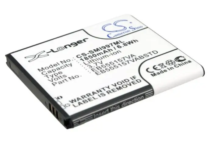 Аккумулятор cameron sino 1850 мА · ч для AT&ampT SGH-i997 EB555157VA EB555157VABSTD SAMSUNG Galaxy S II HD LTE Skyrocket |
