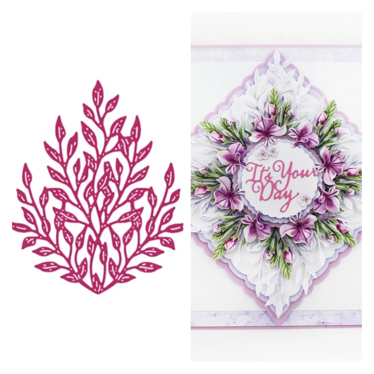 

New Dainty Spray Metal Cutting Dies for DIY Scrapbooking Crafts Dies Cut Stencils Maker Photo Album Template Handmade Decoration