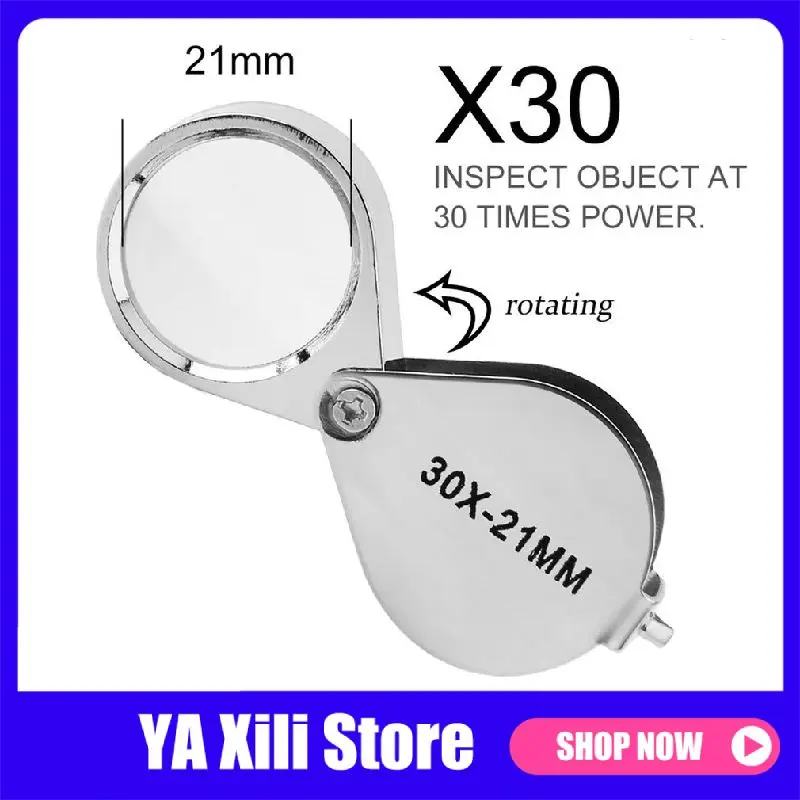 Увеличительное стекло для ювелирных изделий миниатюрная Лупа с 10 кратным