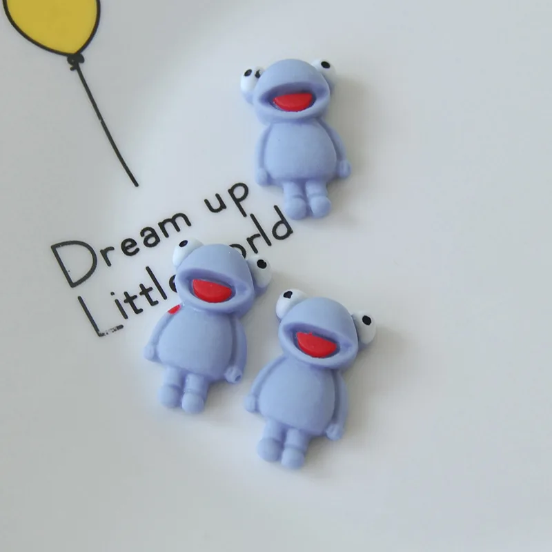 Кабошон 20 шт./лот кавайная мультяшная лягушка с плоским основанием кабошон для