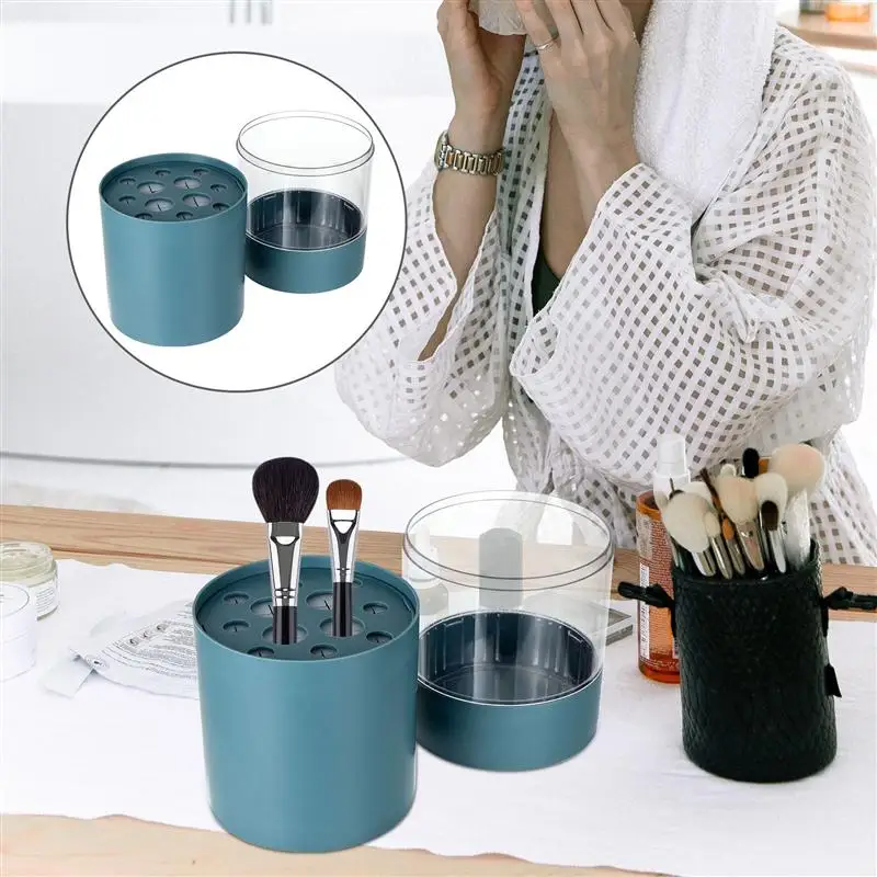 

Portable Cosmetic Brushes Storage Box Makeup Brush Organizing Container