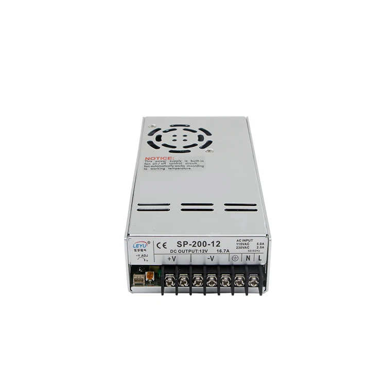 SP-200W 24v AC DC одиночный выход 8.4A PFC переключатель функций источник питания горячая