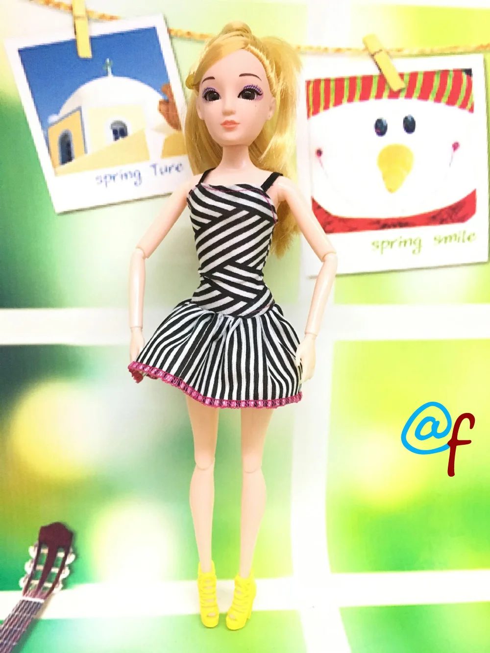 N-4 1-set Doll Clothes Girl DIY for 1/6 OOAK Beauty Doll's Dress A Brand Head As Gift If 3sets or More