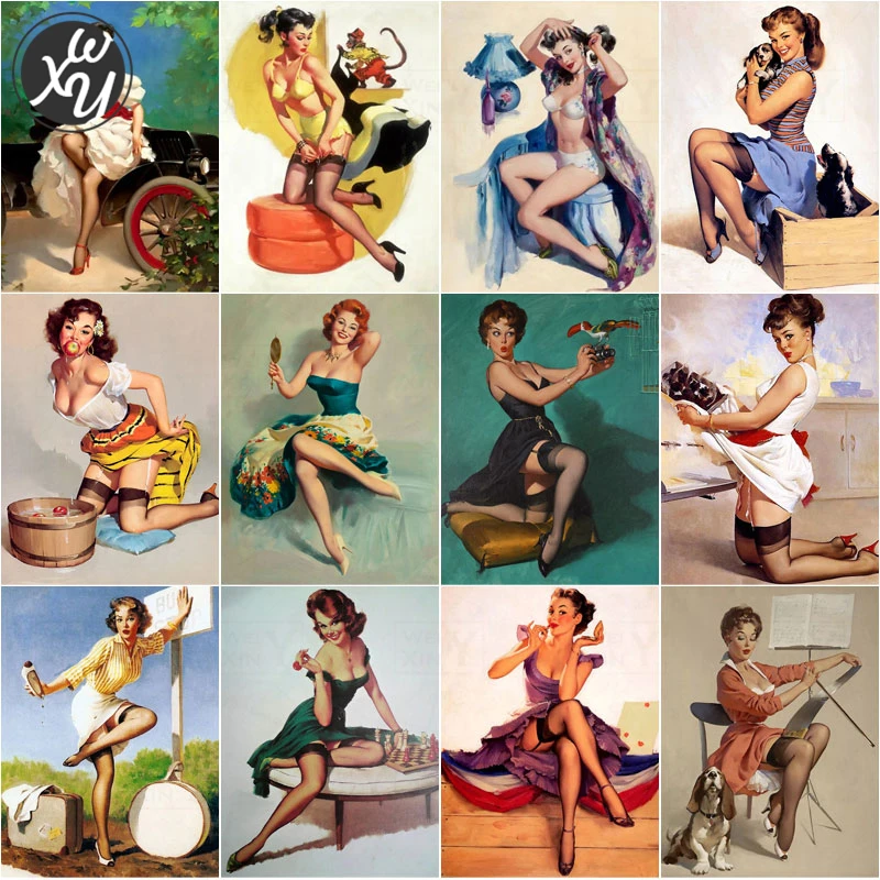 Наборы для алмазной живописи взрослых сексуальная женщина полная Мозаика