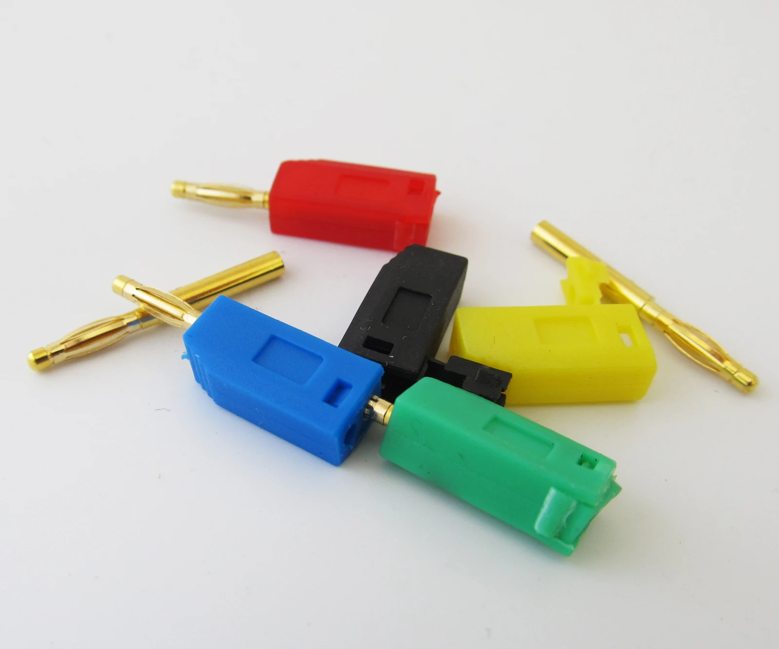 1 комплект мини 2 мм золотистый штырь радиатор Штабелируемый штекер типа банан 5