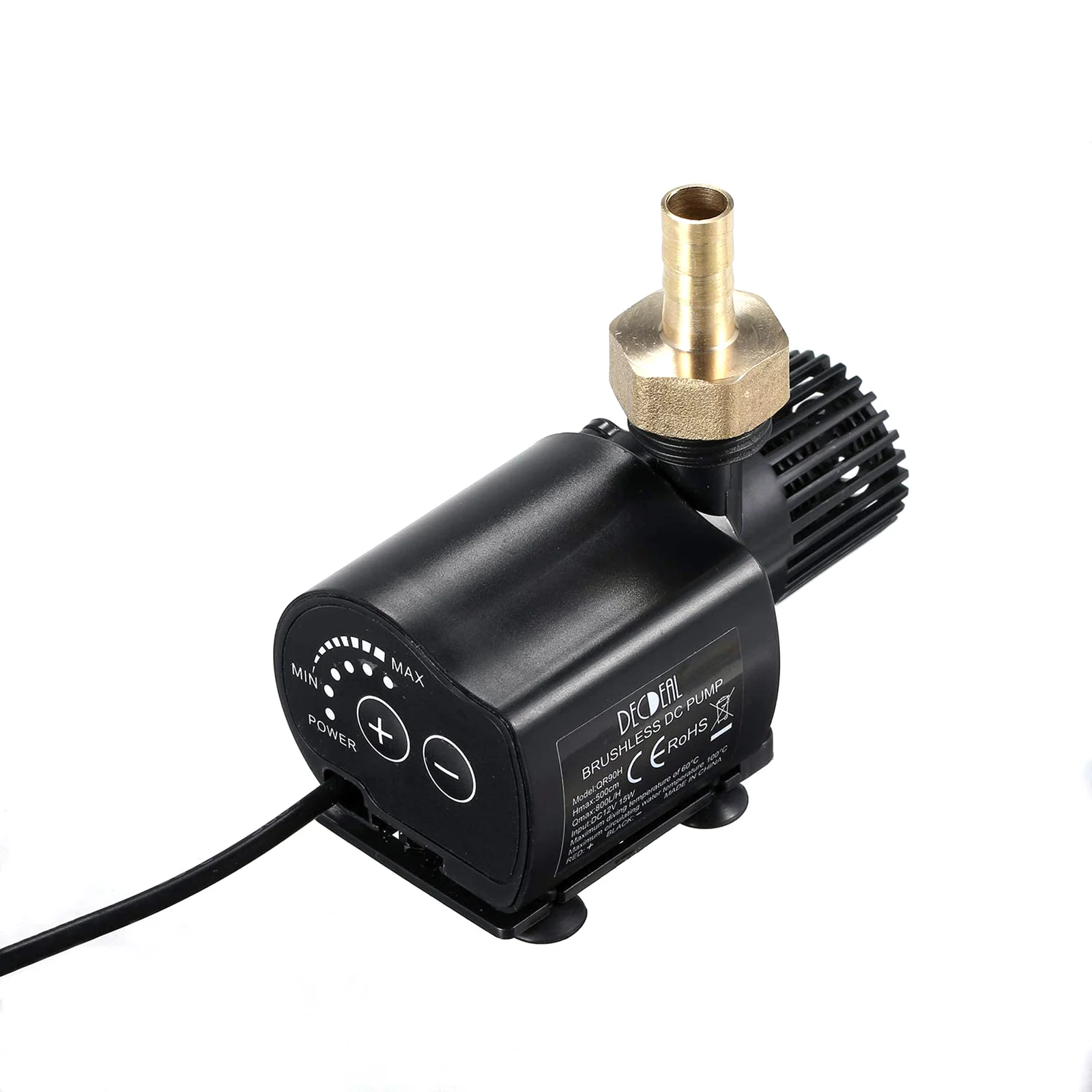 

DC12V 15W Mini Water Pump Fountain Pump Adjustable Flow Rate for Pum Pond Water Gardens Hydroponic Systems