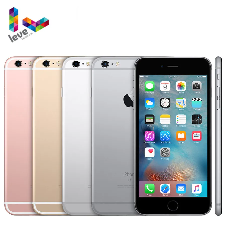 Apple iPhone 6s и Plus оригинальный iOS 4G LTE 2 Гб ОЗУ 12 МП два ядра A9 сканер отпечатка пальца