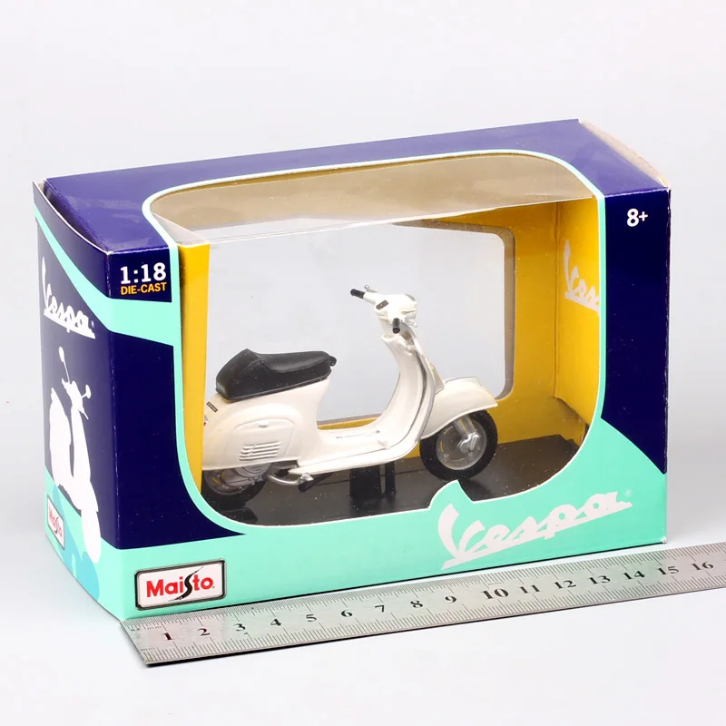 Винтажный скутер Maisto в масштабе 1/18 Piaggio Vespa 50 специальный 1969 мотоцикл литый под