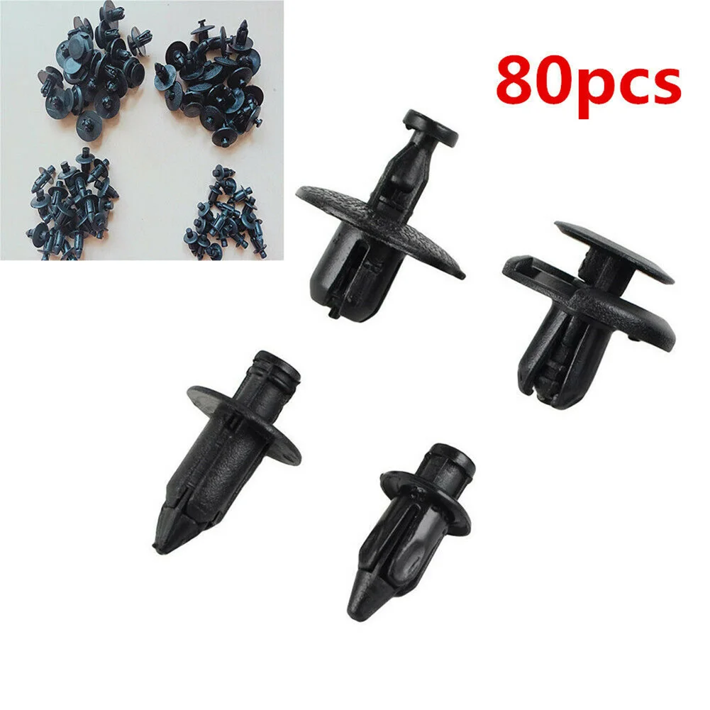 

80PCS Motorcycle ATV Nylon Fairing Bolt Universal Bodywork Push Pry Rivets Rivets Pin Clip Kit Set Moto Parts