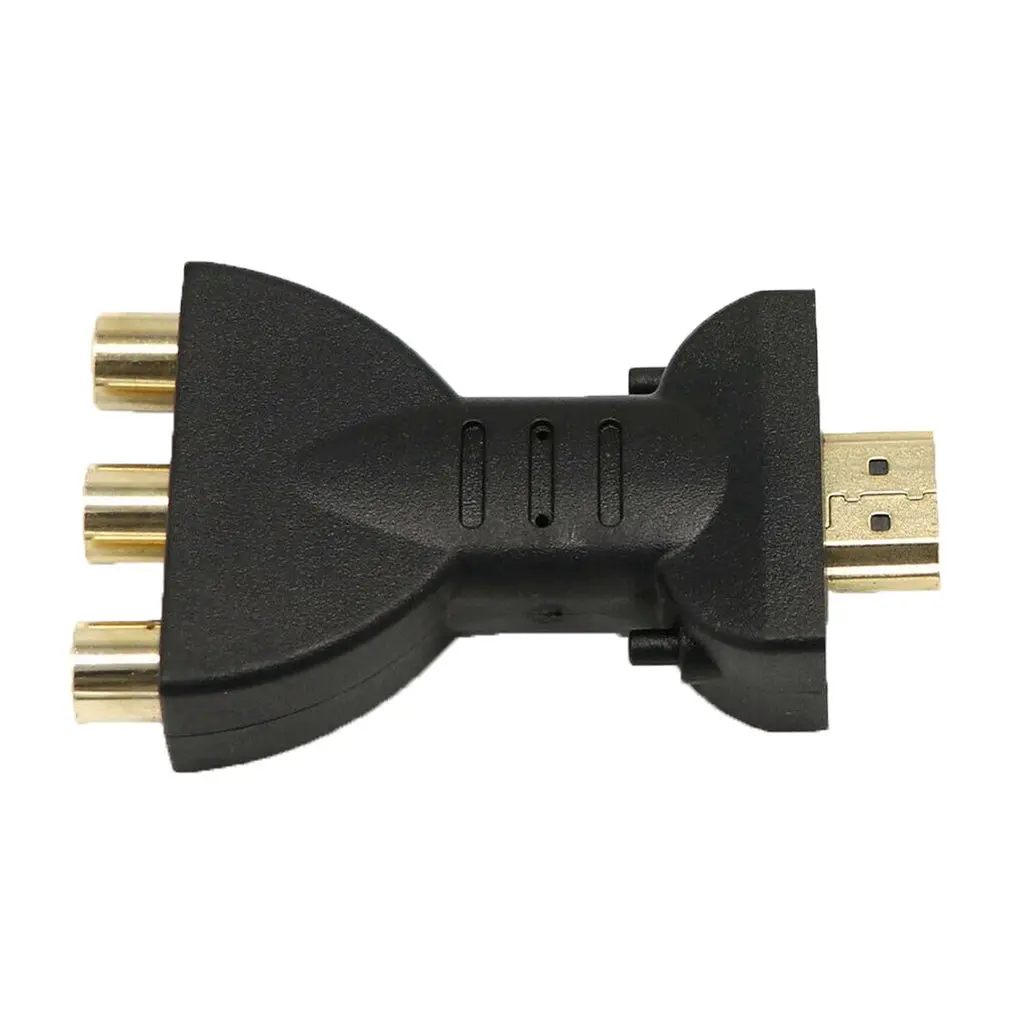 New High Quality Gold-plated HDMI-compatible to 3 RGB RCA Video Audio Adapter AV Component Converter
