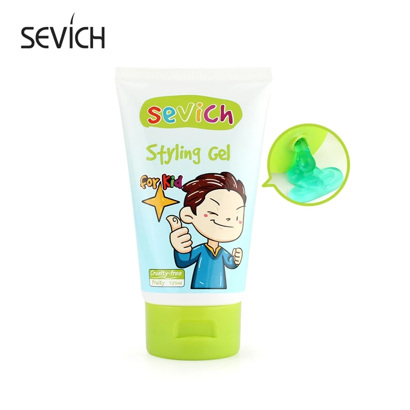 

SEVICH 125ml Lasting Not Greasy Hair Styling Gel for Kids Plump Protect Hair Moisturized Children Gel Easily Create Hairstyle