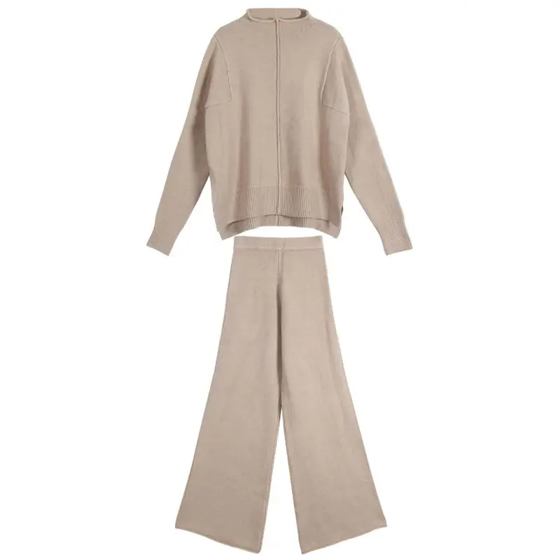 Женский осенне весенний комплект из 2 предметов трикотажный спортивный костюм