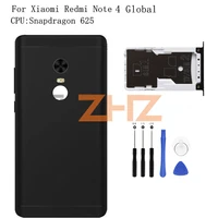original for xiaomi redmi note 4 global battery back cover rear door housing side key card tray holder replacement repair parts