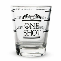 lead free environmentally friendly shot glass measure glass with ounce cup measuring cup