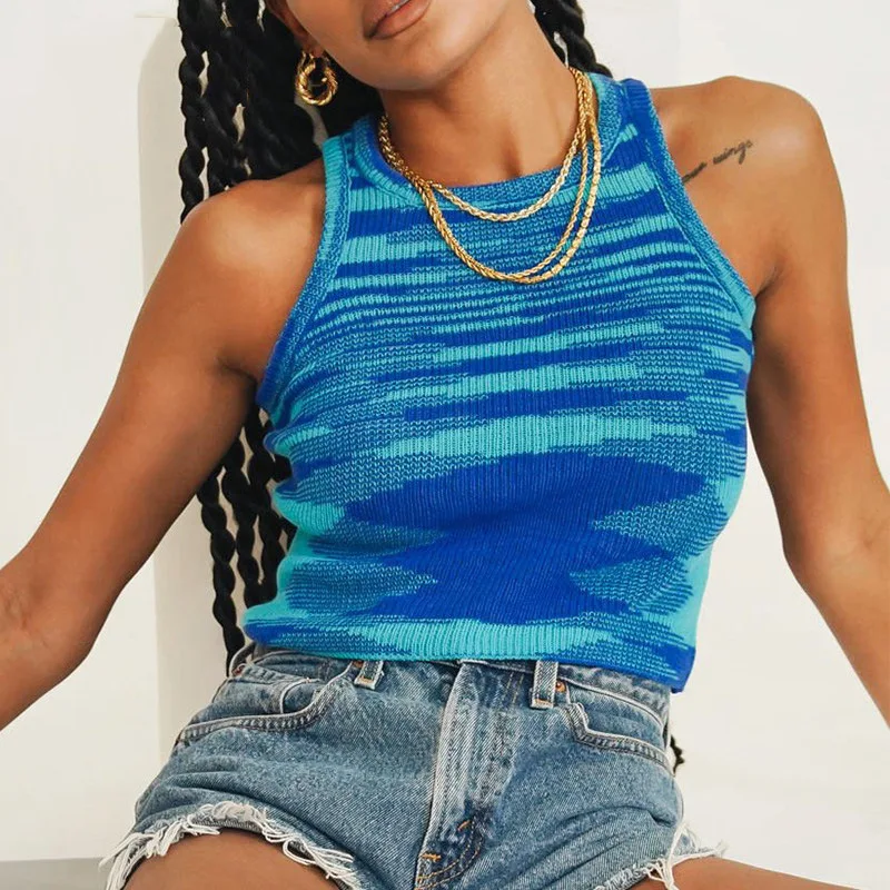 

Elegant Metal Crop Top Summer Sexy Club Backless Bralette Beach Halter Gold Sequined Party Women Tank Top Camisole