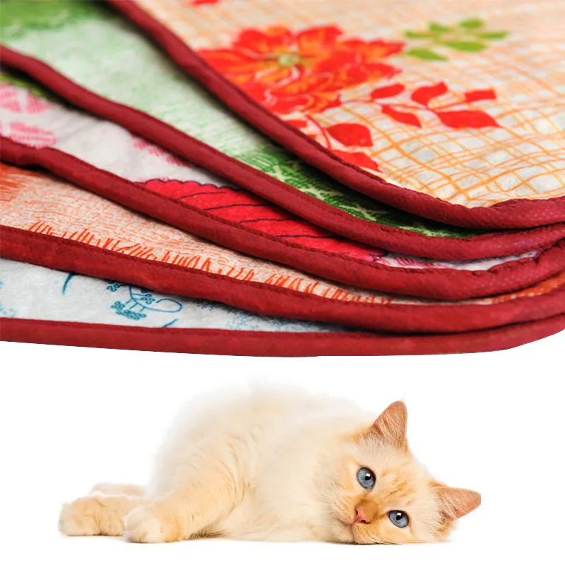 

40*60cm Pet Warm Electric Heat Heated Heating Heater Mat Blanket Bed Dog Pad Cat T7C1