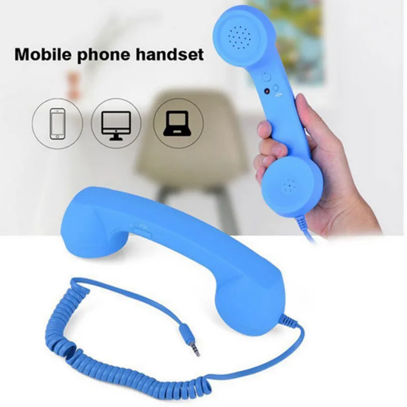 2020 Classic Retro 3.5Mm Comfort Telephone Handset Mini Mic Speaker Phone Call Receiver For Iphone Samsung Huawei | Электроника