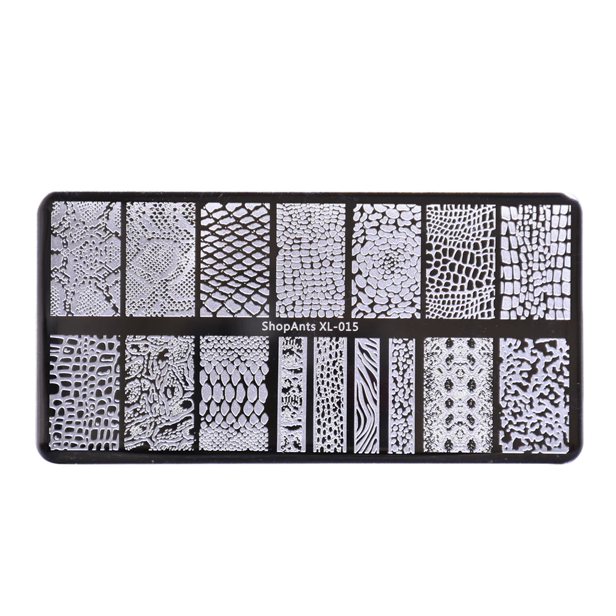SHOPANTS 6*12 см прямоугольник из нержавеющей стали фотозмея животное кожа