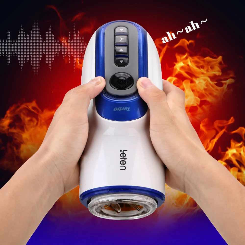 Automatic Telescopic Male Masturbator Machine Sex Toys For Men Heated Vagina Real Pussy Glans Sucking Masturbation Cup Erotic | Красота и