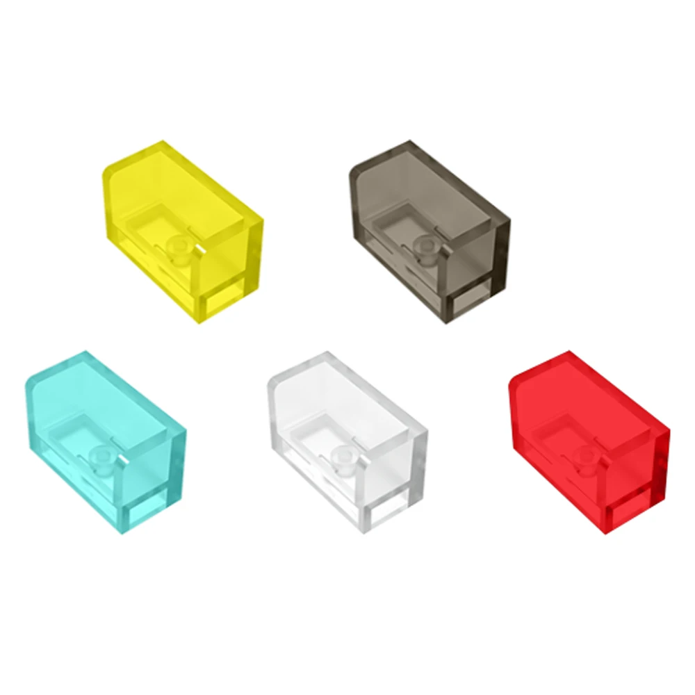 

Trans-Colors MOC Bricks Panel 1x2x1 with Rounded Corners and 2 Sides Building Blocks Creative Toys for Children Gift 23969 25pcs