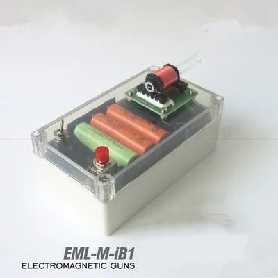 Модель электромагнитного пистолета DIY Kit IB1 Высокое напряжение длинные снимки стебель научная игрушка электронный эксперимент(батарея в комплект не входит