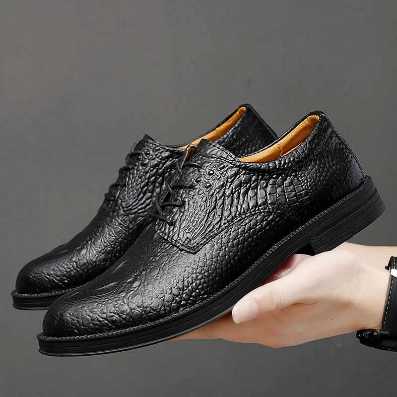 

Business Shoes Formal Leather Men Shoes Men Casual Shoes Men Dress Office Shoes Male Breathable Footwear Winter Warm Plush