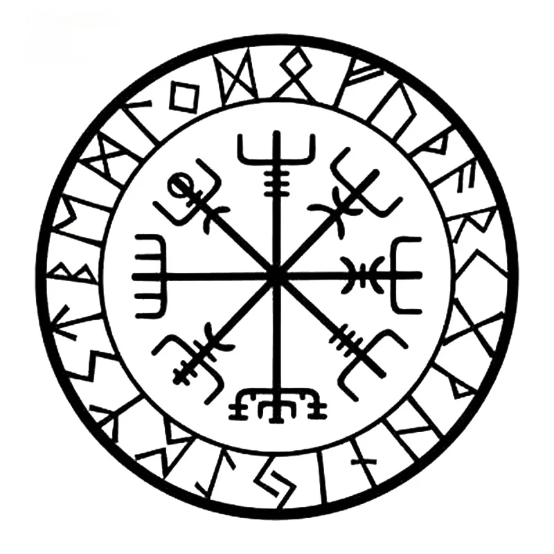 

15cm*15cm Originality Compass Rune Vinyl Car-styling Decal Motorcycle Car Sticker