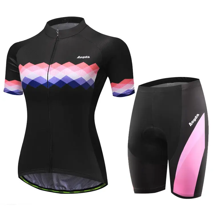 Cycling set Aogda Женская одежда для велоспорта Roupa Ciclismo летняя дышащая одежда для шоссейного велосипеда быстросохнущая велосипедная одежда Велоспорт Джерси набор - Цвет: Cycling set