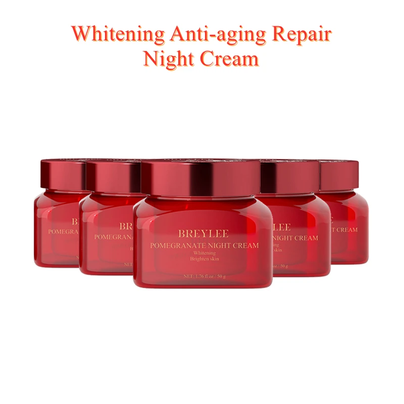 

BREYLEE Face Care Anti-Wrinkle CreamFace Pigmentation Red Pomegranate Night Cream Facial Neck Remove Fine Lines Korea Skin Care