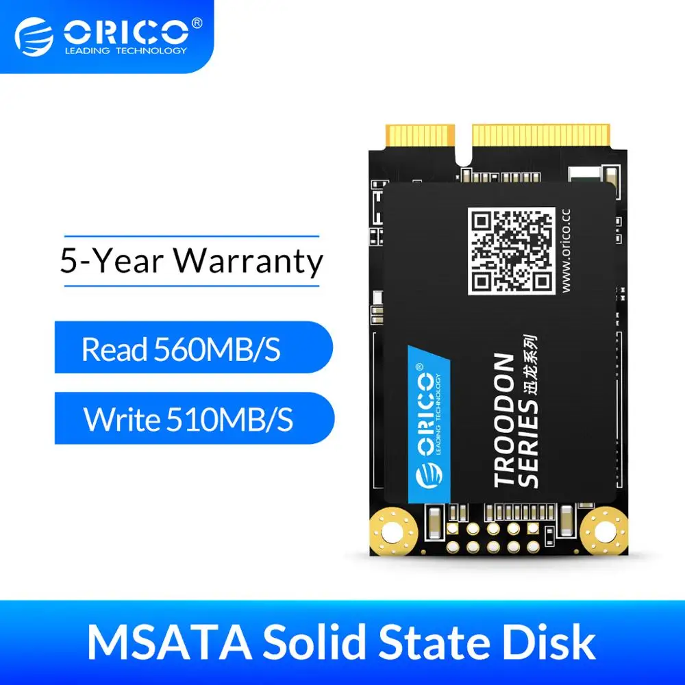 ORICO M200 mSATA SSD 128 ГБ 256 512 1 ТБ SATA Внутренний твердотельный жесткий диск 6 Гбит/с 3D NAND