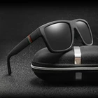 2022 модные квадратные поляризационные солнцезащитные очки для мужчин винтажные Пластиковые Мужские Солнцезащитные очки женские Стильные черные спортивные Оттенки UV400