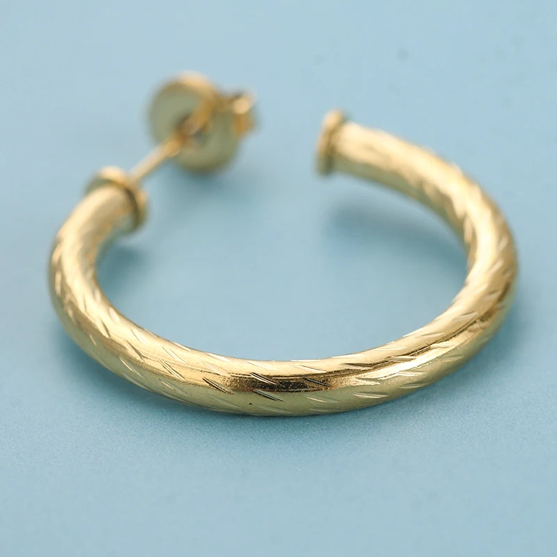

2021 New Stud Earrings, Smooth Circle Style, Golden Simple Jewelry, Ladies Personality Design, Lightweight And Compact