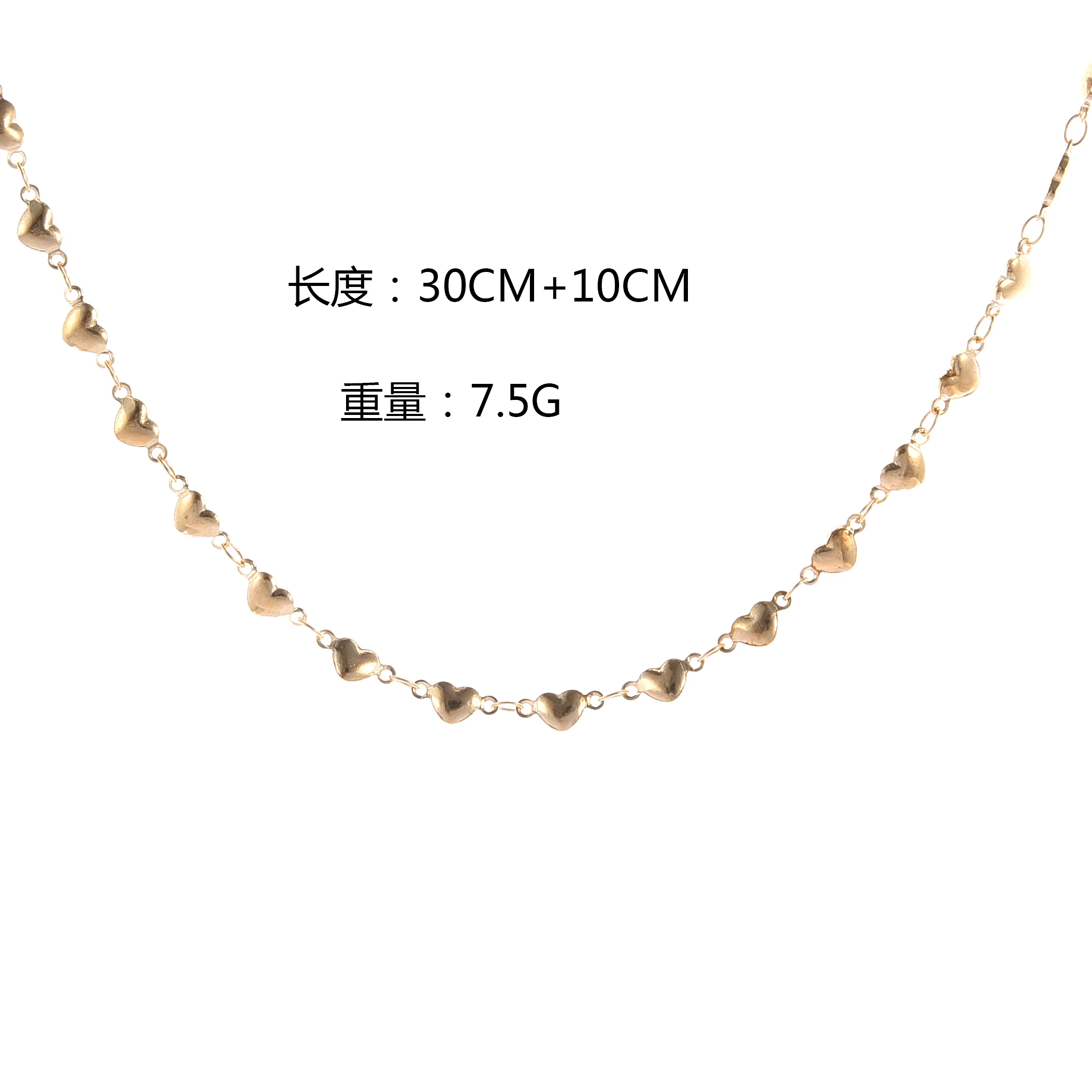 Модная Изысканная Золотая ожерелье сердца для женщин чокер оптовая продажа