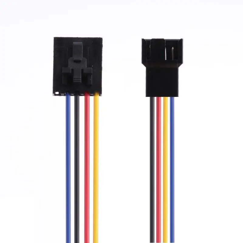 2 шт. 5Pin для 4Pin Вентилятор охлаждения разъем адаптера 18 см Удлинительный кабель